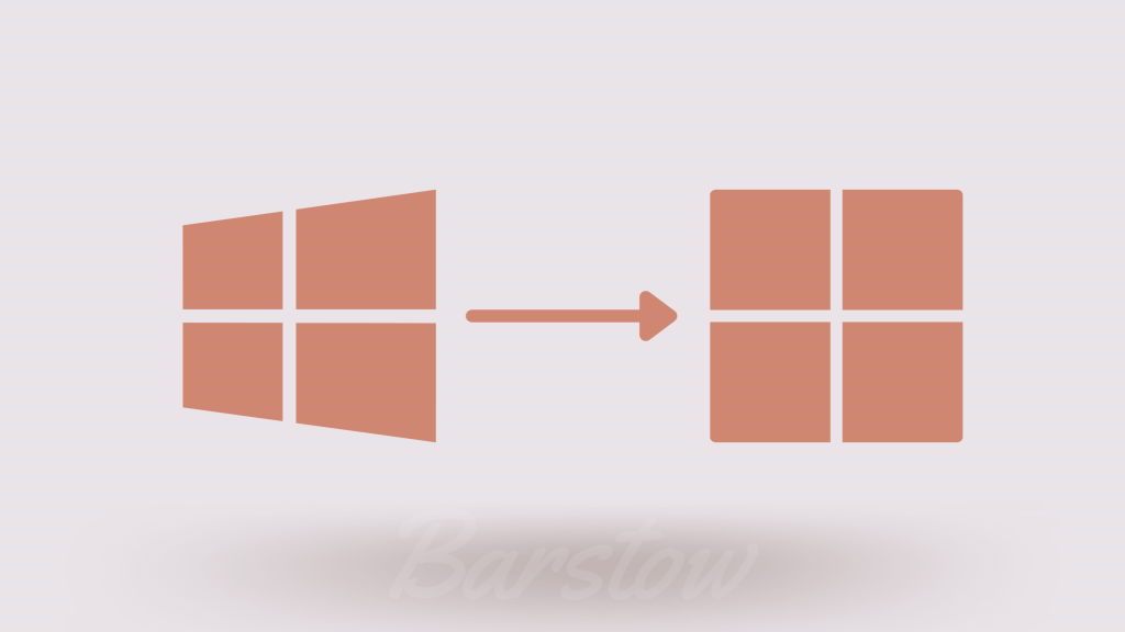 Bentuk logo Windows 10 dan Windows 11 berbeda